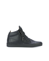 Baskets montantes en cuir noires Giuseppe Zanotti Design