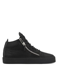 Baskets montantes en cuir noires Giuseppe Zanotti