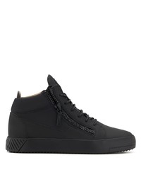 Baskets montantes en cuir noires Giuseppe Zanotti