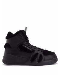 Baskets montantes en cuir noires Giuseppe Zanotti