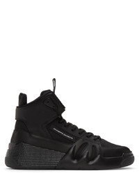 Baskets montantes en cuir noires Giuseppe Zanotti