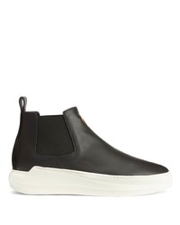 Baskets montantes en cuir noires Giuseppe Zanotti