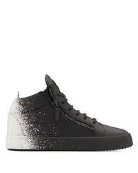 Baskets montantes en cuir noires Giuseppe Zanotti