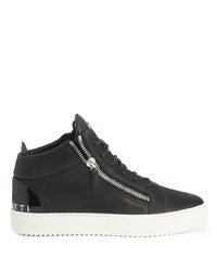 Baskets montantes en cuir noires Giuseppe Zanotti