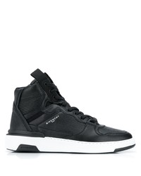 Baskets montantes en cuir noires Givenchy