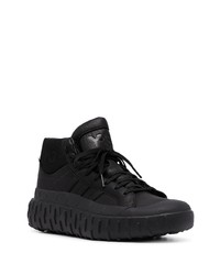 Baskets montantes en cuir noires Y-3