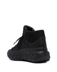 Baskets montantes en cuir noires Y-3