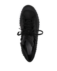 Baskets montantes en cuir noires Y-3