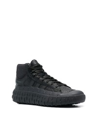 Baskets montantes en cuir noires Y-3