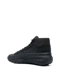 Baskets montantes en cuir noires Y-3