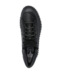 Baskets montantes en cuir noires Y-3