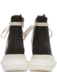 Baskets montantes en cuir noires Rick Owens DRKSHDW