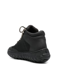 Baskets montantes en cuir noires Camper