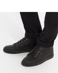 Baskets montantes en cuir noires Harry's of London