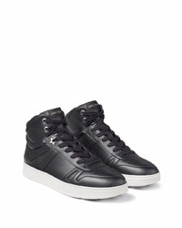 Baskets montantes en cuir noires Jimmy Choo