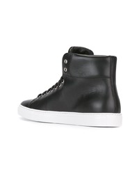 Baskets montantes en cuir noires Philipp Plein