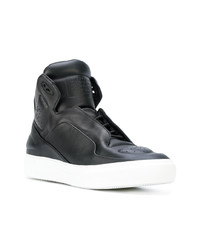 Baskets montantes en cuir noires Maison Margiela