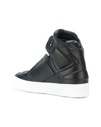 Baskets montantes en cuir noires Maison Margiela