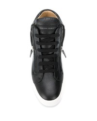 Baskets montantes en cuir noires Giuseppe Zanotti