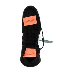 Baskets montantes en cuir noires Off-White