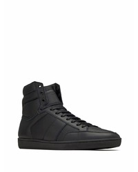 Baskets montantes en cuir noires Saint Laurent