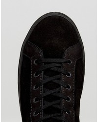 Baskets montantes en cuir noires AllSaints