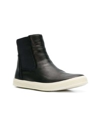 Baskets montantes en cuir noires Rick Owens