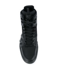 Baskets montantes en cuir noires Giuseppe Zanotti