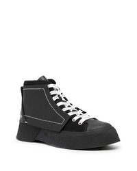 Baskets montantes en cuir noires JW Anderson