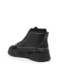 Baskets montantes en cuir noires JW Anderson