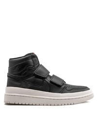 Baskets montantes en cuir noires Jordan