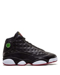 Baskets montantes en cuir noires Jordan