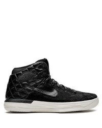 Baskets montantes en cuir noires Jordan