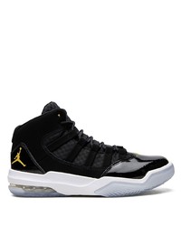 Baskets montantes en cuir noires Jordan