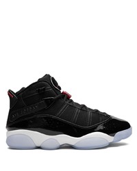 Baskets montantes en cuir noires Jordan