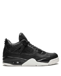 Baskets montantes en cuir noires Jordan