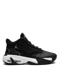 Baskets montantes en cuir noires Jordan