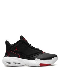 Baskets montantes en cuir noires Jordan