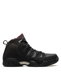 Baskets montantes en cuir noires Jordan