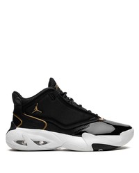 Baskets montantes en cuir noires Jordan