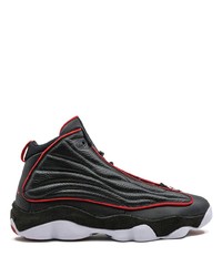 Baskets montantes en cuir noires Jordan