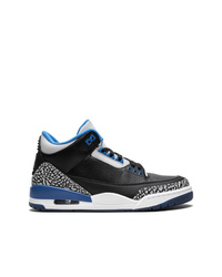 Baskets montantes en cuir noires Jordan