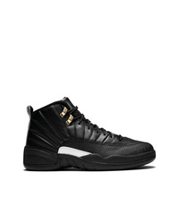 Baskets montantes en cuir noires Jordan