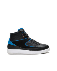 Baskets montantes en cuir noires Jordan