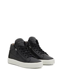 Baskets montantes en cuir noires Giuseppe Zanotti