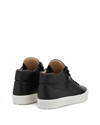 Baskets montantes en cuir noires Giuseppe Zanotti