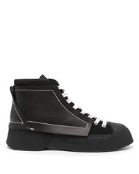 Baskets montantes en cuir noires JW Anderson