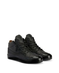 Baskets montantes en cuir noires Giuseppe Zanotti