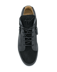 Baskets montantes en cuir noires Giuseppe Zanotti Design