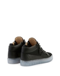 Baskets montantes en cuir noires Giuseppe Zanotti